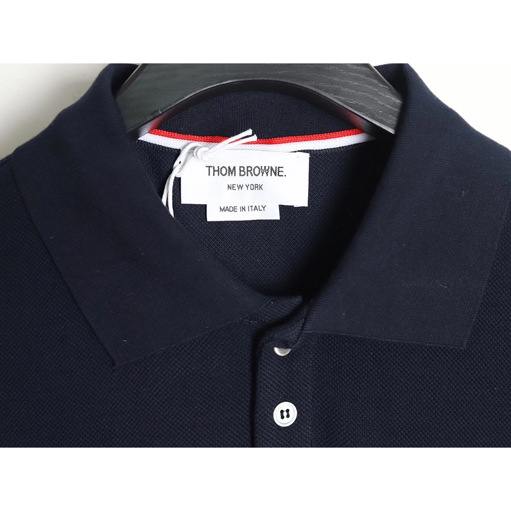 Thom Browne classic side fourbar Polo short sleeve,Thom Browne Shirt,Shirt,Hiqh quality low price,free shipping