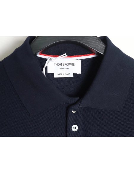 Thom Browne classic side fourbar Polo short sleeve,Thom Browne Shirt,Shirt,Hiqh quality low price,free shipping