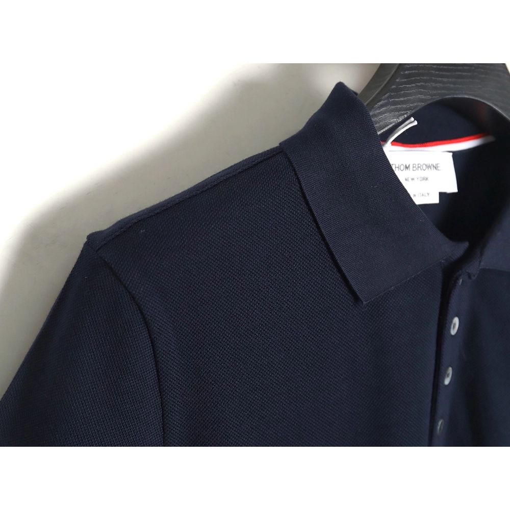 Thom Browne classic side fourbar Polo short sleeve,Thom Browne Shirt,Shirt,Hiqh quality low price,free shipping