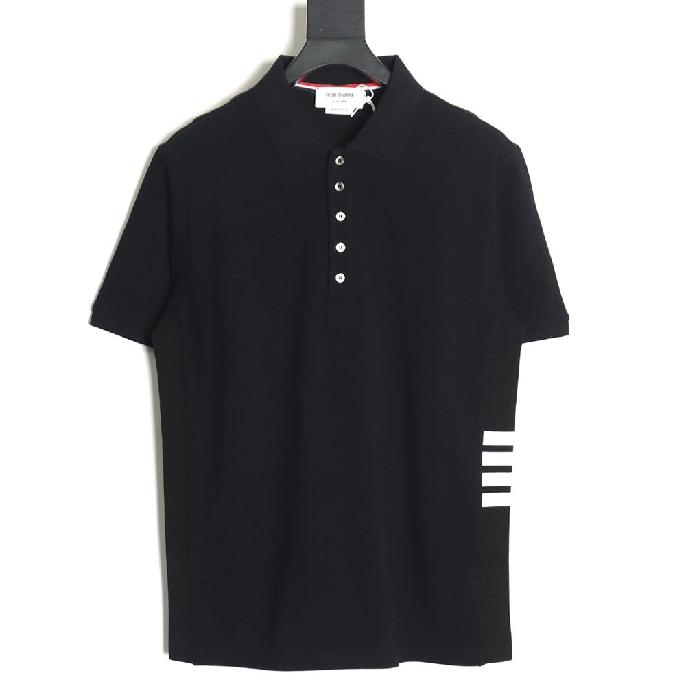 Thom Browne classic side fourbar Polo short sleeve,Thom Browne Shirt,Shirt,Hiqh quality low price,free shipping