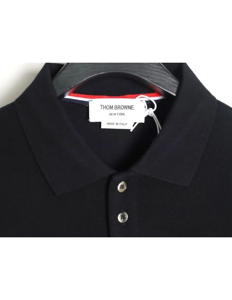Thom Browne classic side fourbar Polo short sleeve,Thom Browne Shirt,Shirt,Hiqh quality low price,free shipping