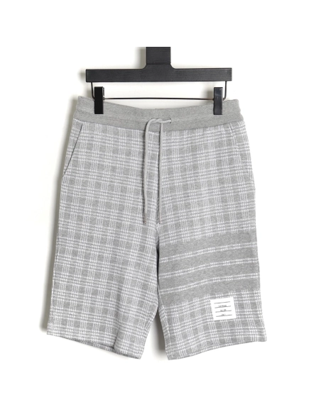 Thom Browne houndstooth jacquard striped shorts,Thom Browne Shirt,Shirt,Hiqh quality low price,free shipping