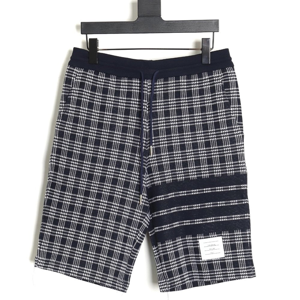 Thom Browne houndstooth jacquard striped shorts,Thom Browne Shirt,Shirt,Hiqh quality low price,free shipping