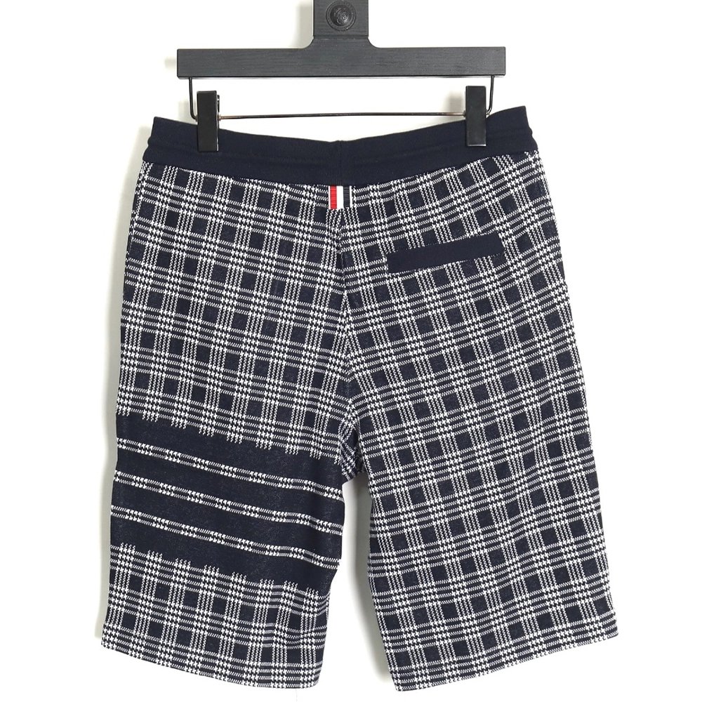 Thom Browne houndstooth jacquard striped shorts,Thom Browne Shirt,Shirt,Hiqh quality low price,free shipping