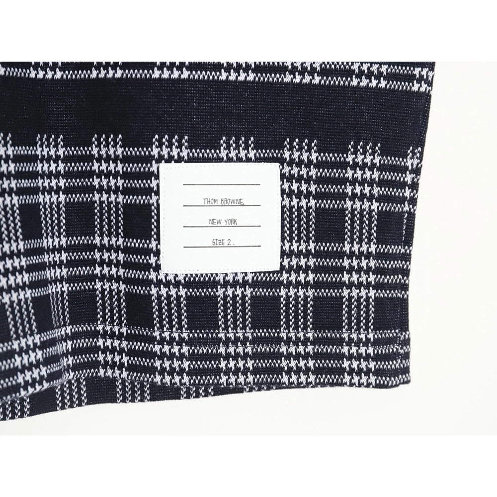 Thom Browne houndstooth jacquard striped shorts,Thom Browne Shirt,Shirt,Hiqh quality low price,free shipping