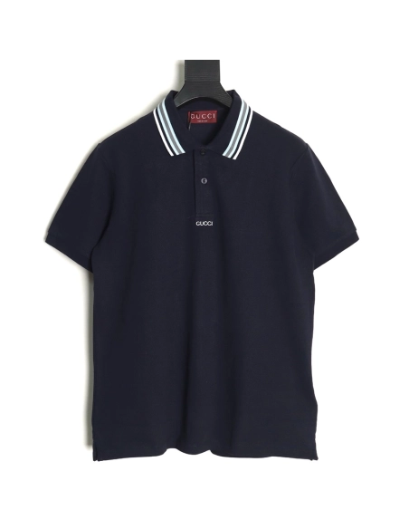 Gucci simple lettering shortsleeved POLO shirt,Gucci Polo Shirt,Shirt,Hiqh quality low price,free shipping