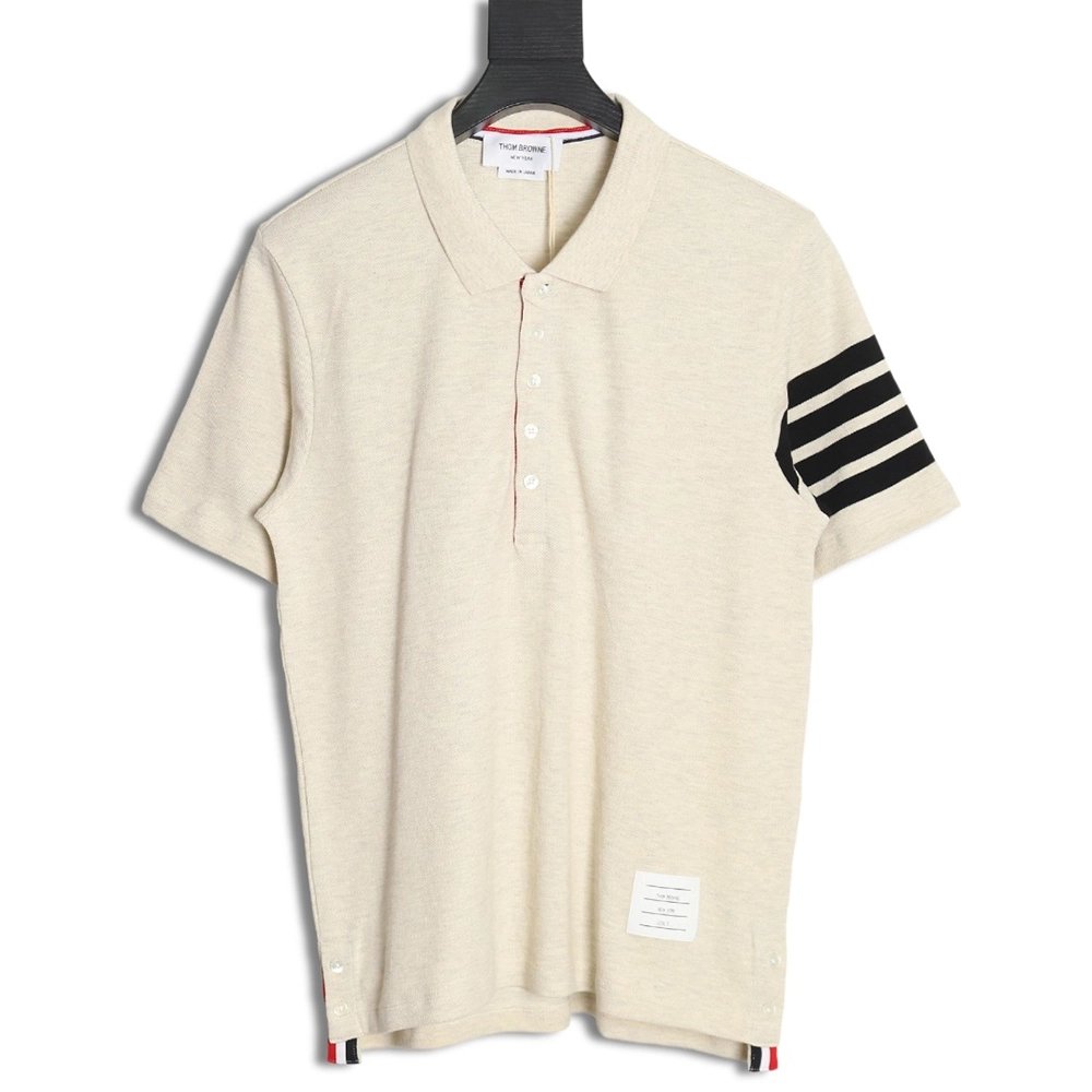 Thom Browne Classic FourBar POLO Short Sleeve,Thom Browne Shirt,Shirt,Hiqh quality low price,free shipping