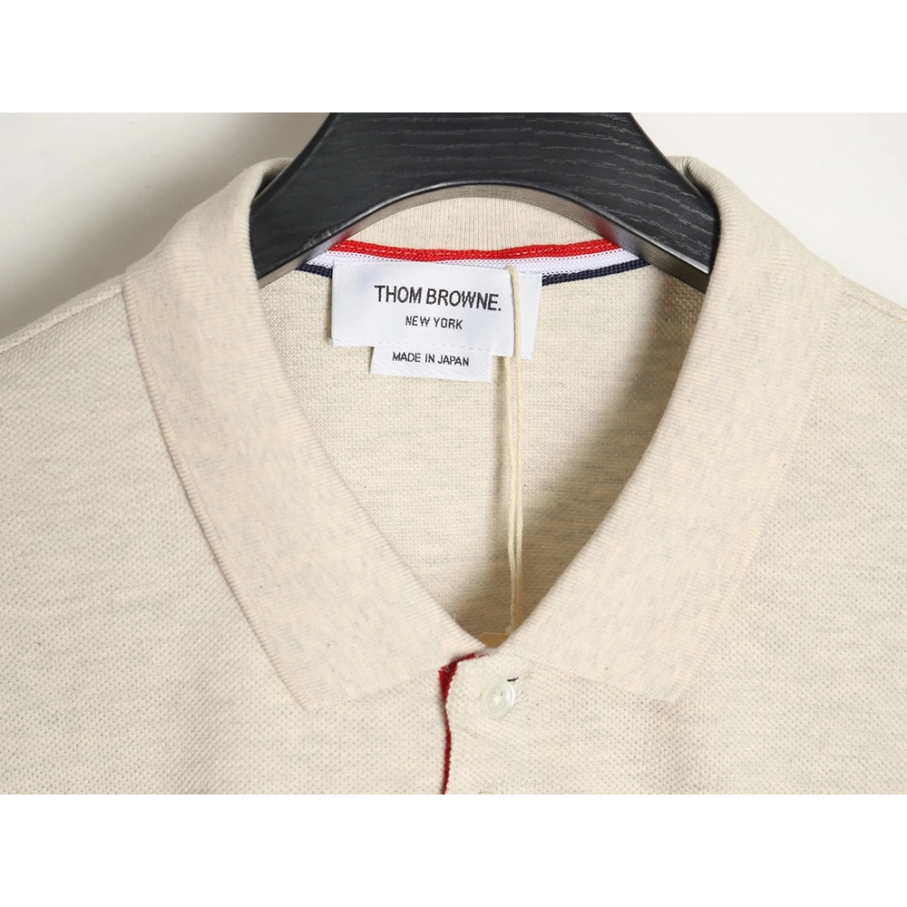 Thom Browne Classic FourBar POLO Short Sleeve,Thom Browne Shirt,Shirt,Hiqh quality low price,free shipping