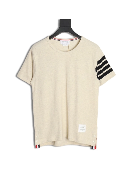 Thom Browne Classic Four Bars Crew Neck Short Sleeves,Thom Browne T Shirt,Tshirt,Hiqh quality low price,free shipping