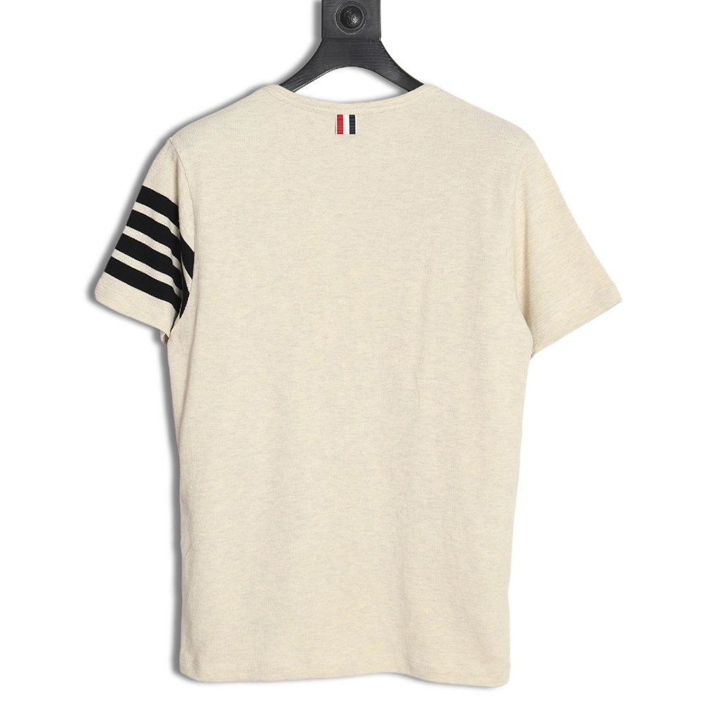 Thom Browne Classic Four Bars Crew Neck Short Sleeves,Thom Browne T Shirt,Tshirt,Hiqh quality low price,free shipping