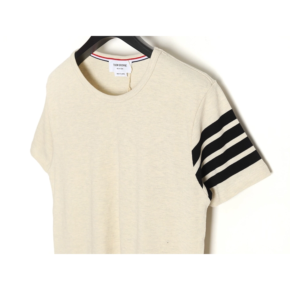 Thom Browne Classic Four Bars Crew Neck Short Sleeves,Thom Browne T Shirt,Tshirt,Hiqh quality low price,free shipping