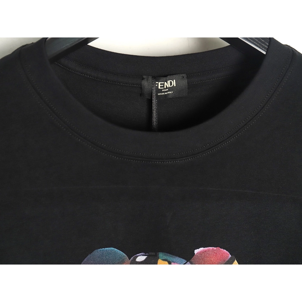 Fendi Colorful Bear Short Sleeve TShirt,Fendi T Shirt,Tshirt,Hiqh quality low price,free shipping