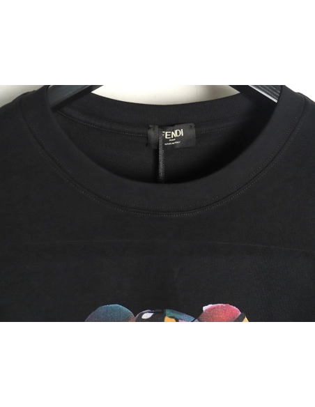 Fendi Colorful Bear Short Sleeve TShirt,Fendi T Shirt,Tshirt,Hiqh quality low price,free shipping
