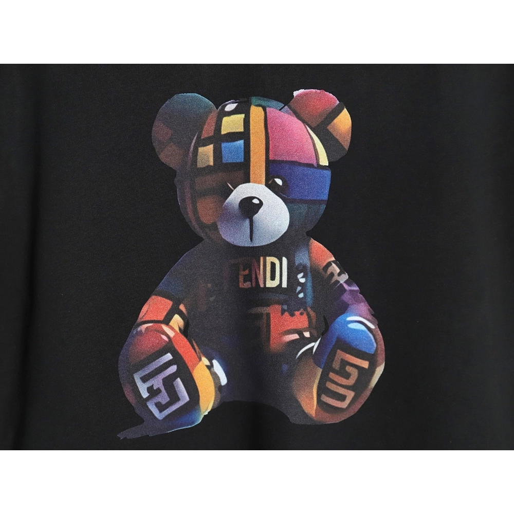 Fendi Colorful Bear Short Sleeve TShirt,Fendi T Shirt,Tshirt,Hiqh quality low price,free shipping