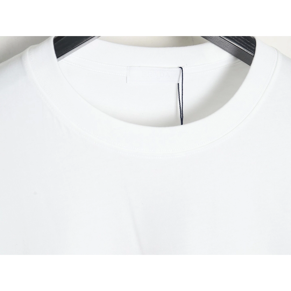 Prada Ninegrid Square Letter Round Neck Short Sleeve,Prada T Shirt,Tshirt,Hiqh quality low price,free shipping