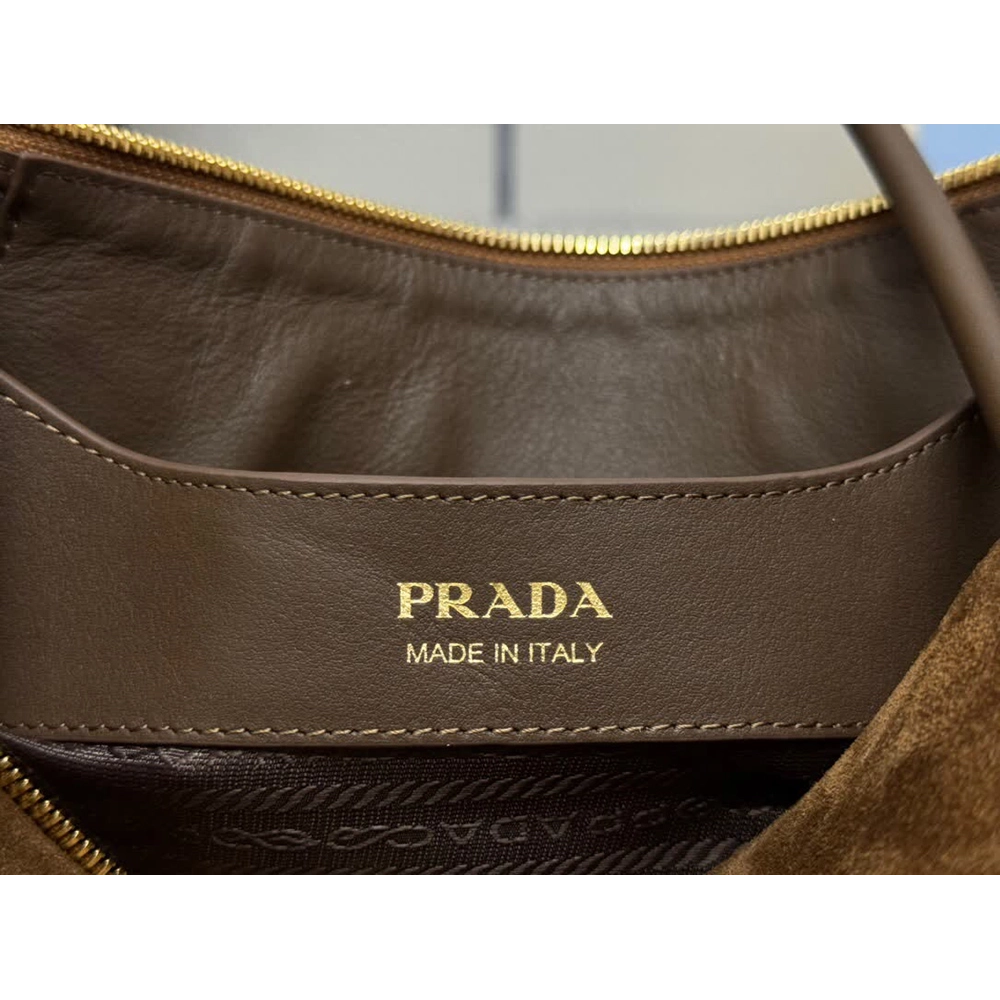 Prada suede shoulder bags 1BA444 10.5*28*16cm,Prada Bags