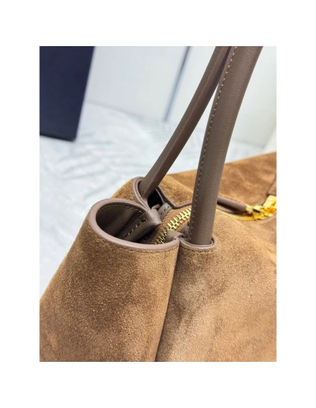 Prada suede shoulder bags 1BA444 10.5*28*16cm,Prada Bags