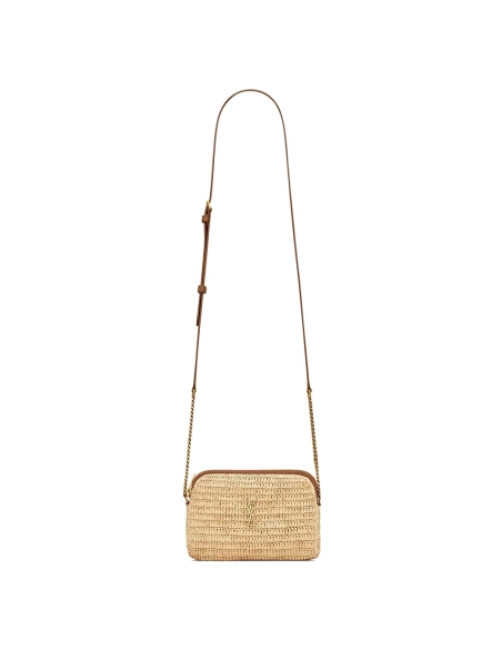 Saint Laurent gaby zipped pouch in raffia Bags 774293 18*13*3.5cm,Y.S.AINT Bags