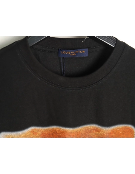 Louis Vuitton World Map Art Print Rhinestone Short Sleeve T-Shirt TSK1,Louis Vuitton