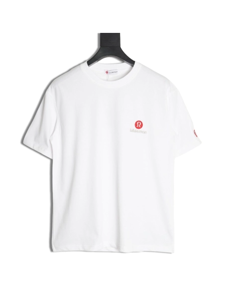 Lulu Lemon Lettering Logo Embroidered Short Sleeve,Lululemon