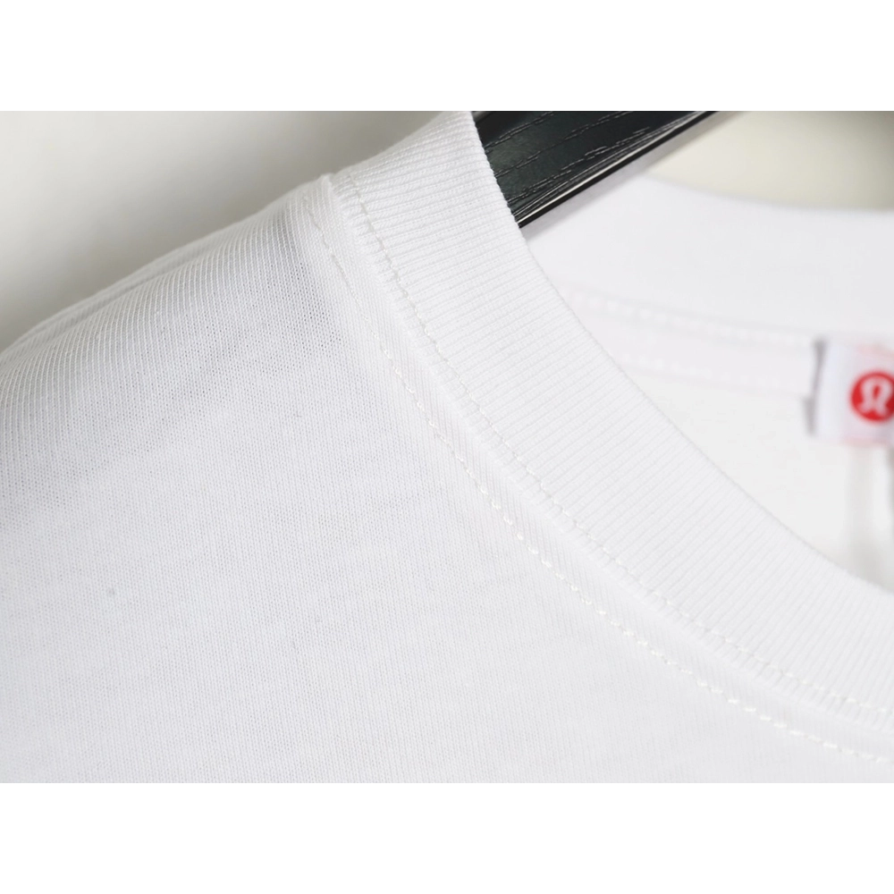 Lulu Lemon Lettering Logo Embroidered Short Sleeve,Lululemon