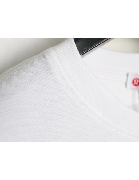 Lulu Lemon Lettering Logo Embroidered Short Sleeve,Lululemon