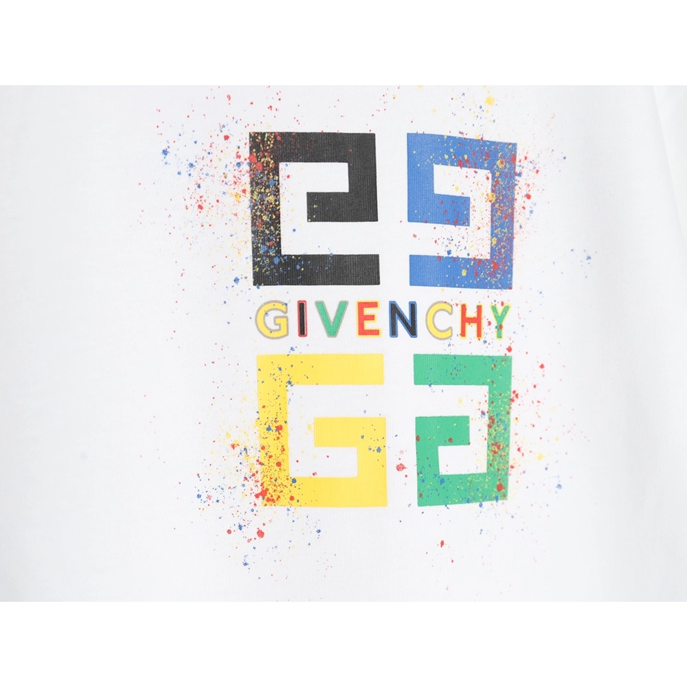Givenchy colorful ink print short sleeve T-shirt,Givenchy