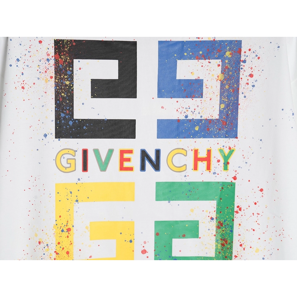 Givenchy colorful ink print short sleeve T-shirt,Givenchy