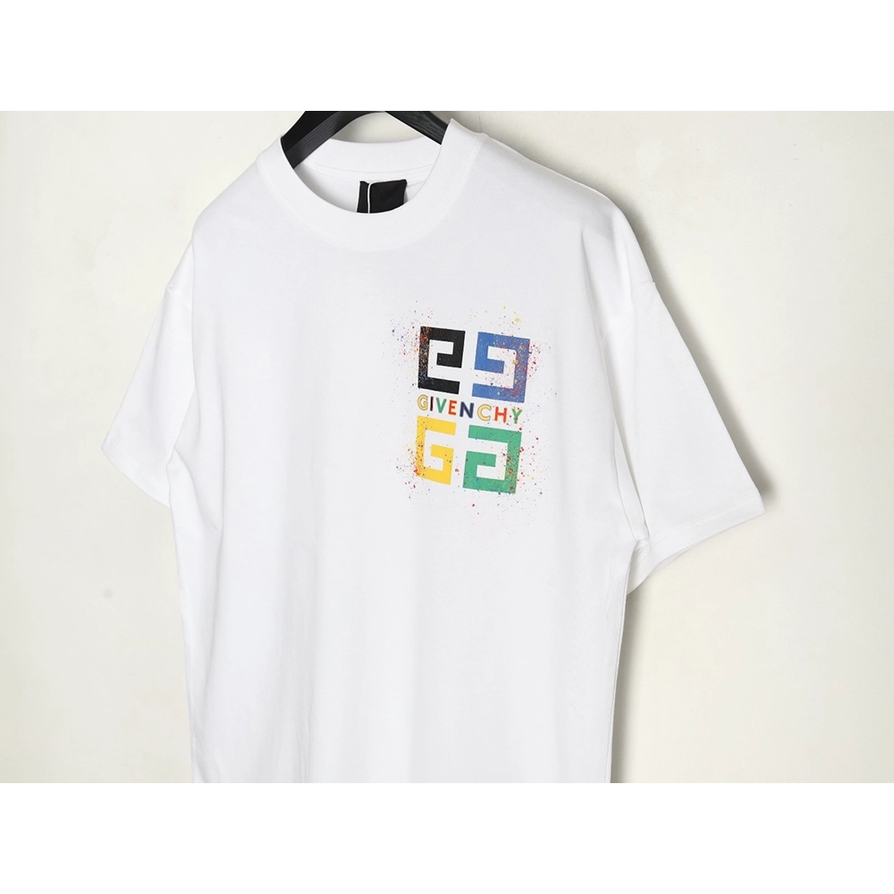 Givenchy colorful ink print short sleeve T-shirt,Givenchy