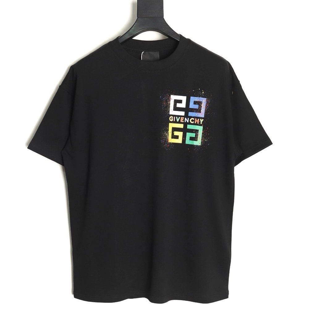 Givenchy colorful ink print short sleeve T-shirt TSK1,Givenchy