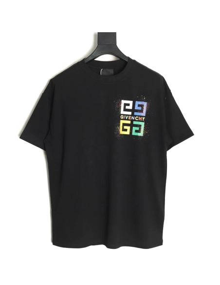 Givenchy colorful ink print short sleeve T-shirt TSK1,Givenchy