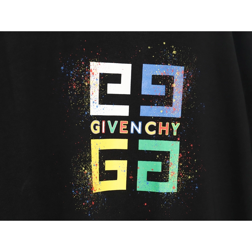 Givenchy colorful ink print short sleeve T-shirt TSK1,Givenchy