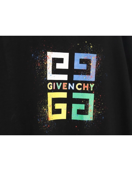 Givenchy colorful ink print short sleeve T-shirt TSK1,Givenchy