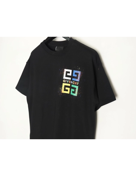 Givenchy colorful ink print short sleeve T-shirt TSK1,Givenchy