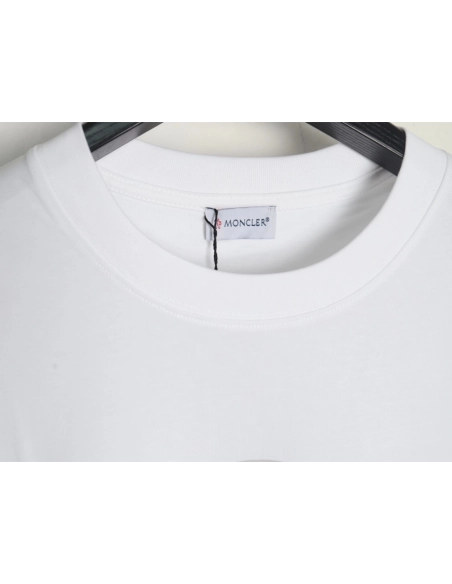 Moncler overlapping logo print short sleeves,Moncler