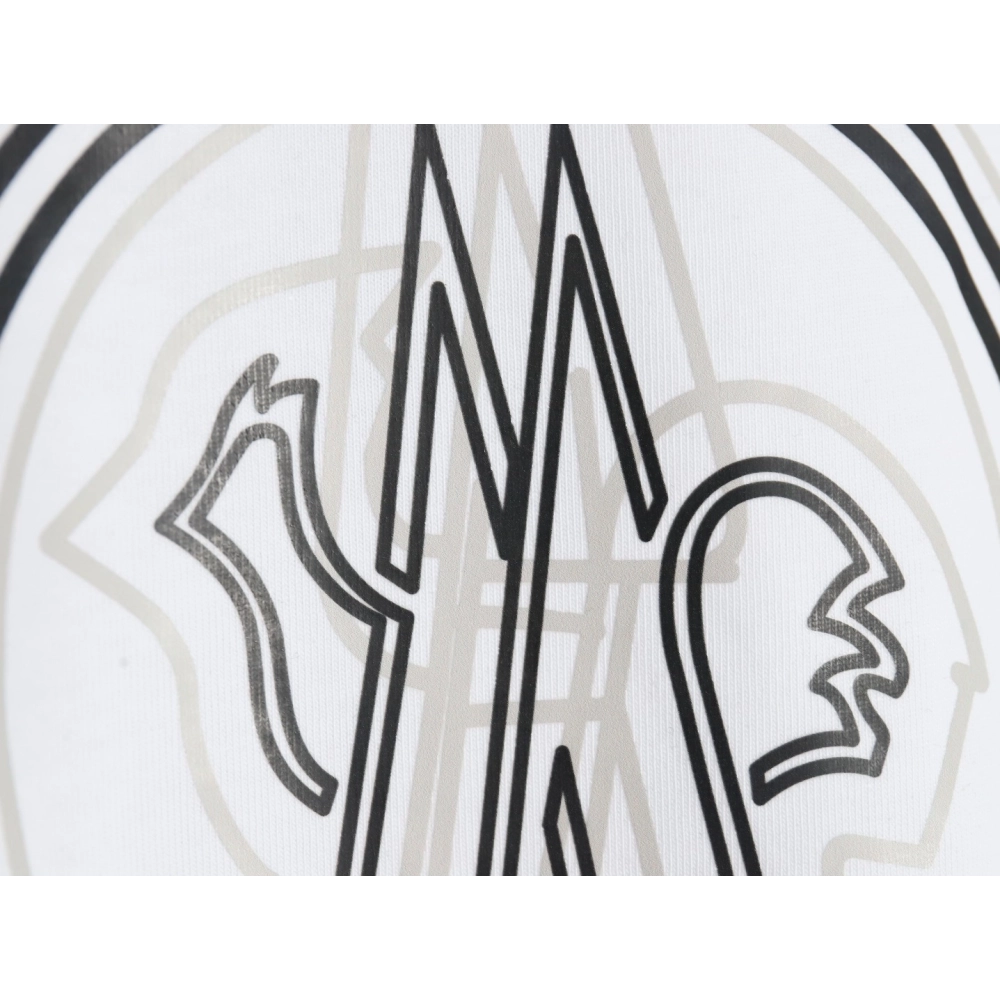 Moncler overlapping logo print short sleeves,Moncler