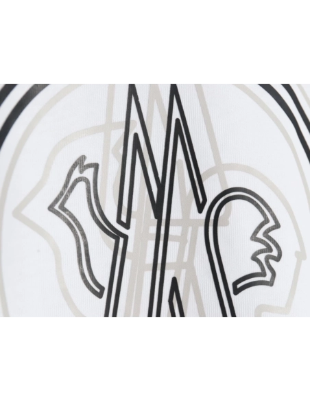 Moncler overlapping logo print short sleeves,Moncler