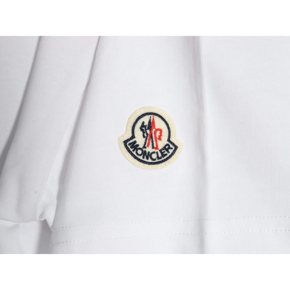 Moncler overlapping logo print short sleeves,Moncler
