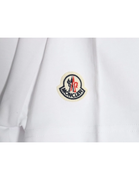 Moncler overlapping logo print short sleeves,Moncler