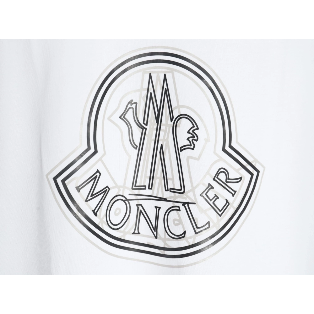 Moncler overlapping logo print short sleeves,Moncler