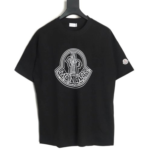 Moncler overlapping logo print short sleeves TSK1,Moncler