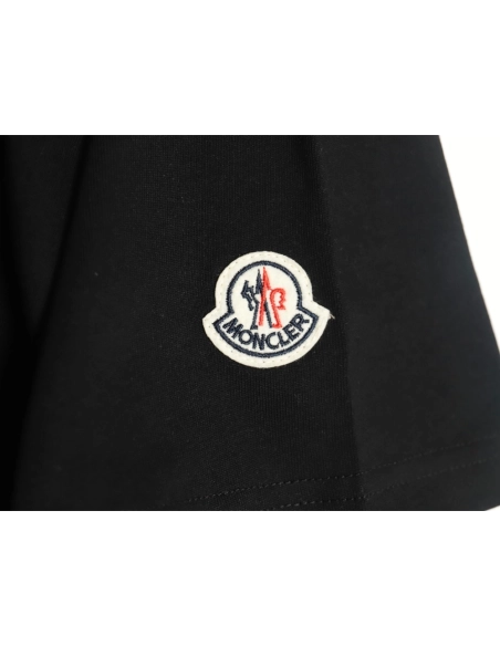 Moncler overlapping logo print short sleeves TSK1,Moncler