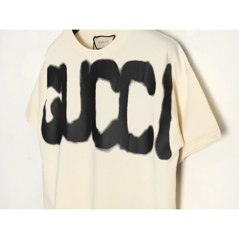 Gucci &amp; Balenciaga joint graffiti letter print short-sleeve,Gucci