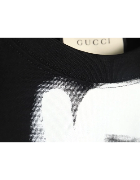 Gucci &amp; Balenciaga joint graffiti letter print short-sleeve TSK1,Gucci