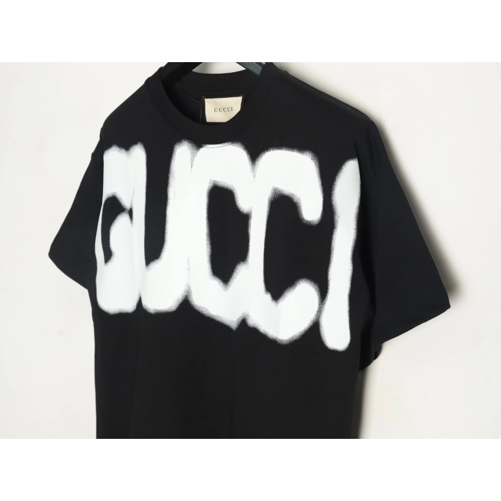 Gucci &amp; Balenciaga joint graffiti letter print short-sleeve TSK1,Gucci