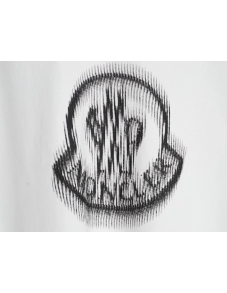 Moncler pixel blurred logo print short sleeves,Moncler