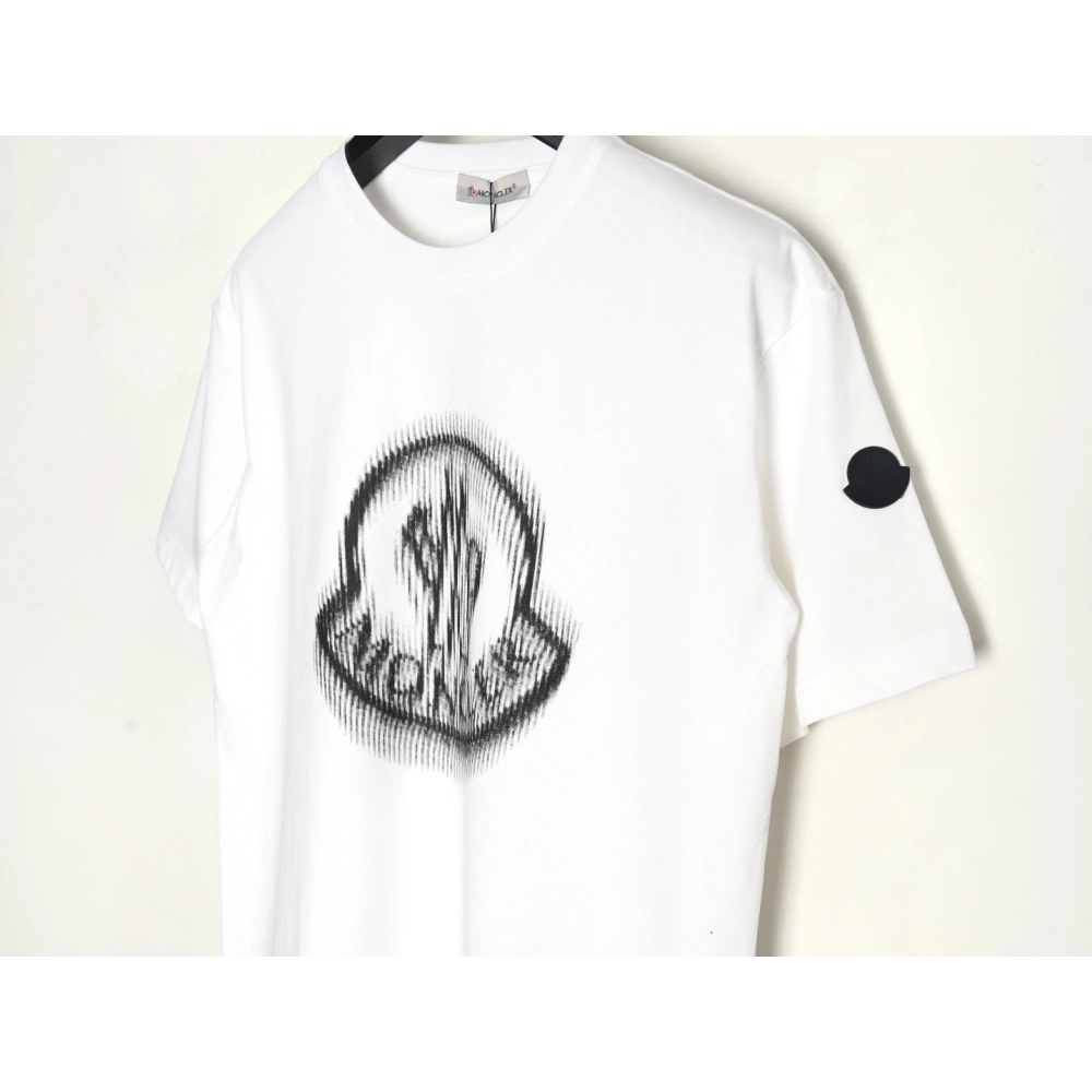 Moncler pixel blurred logo print short sleeves,Moncler