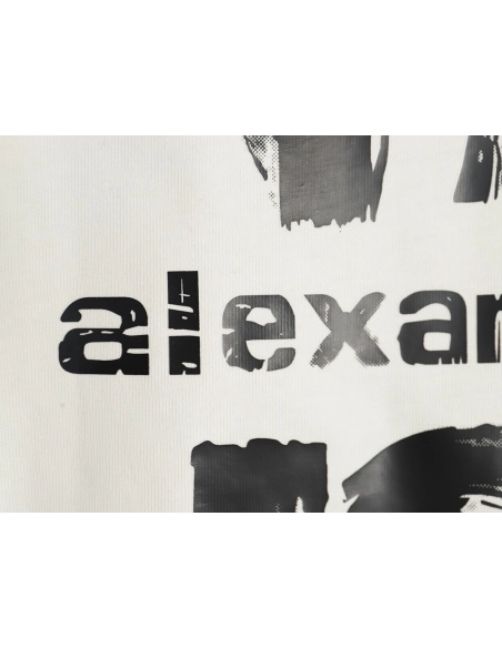 Alexander Wang Painted Lettering Short Sleeve T-Shirt,Alexander Wang