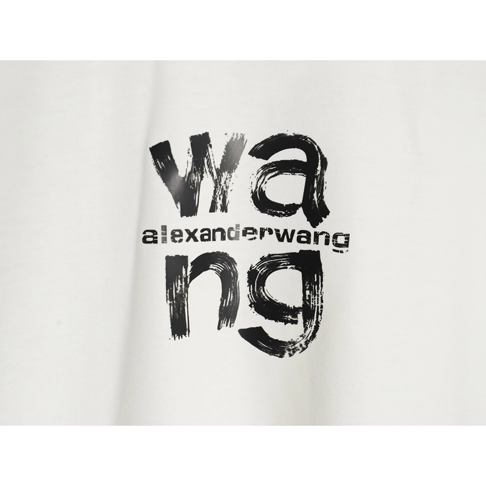 Alexander Wang Painted Lettering Short Sleeve T-Shirt,Alexander Wang