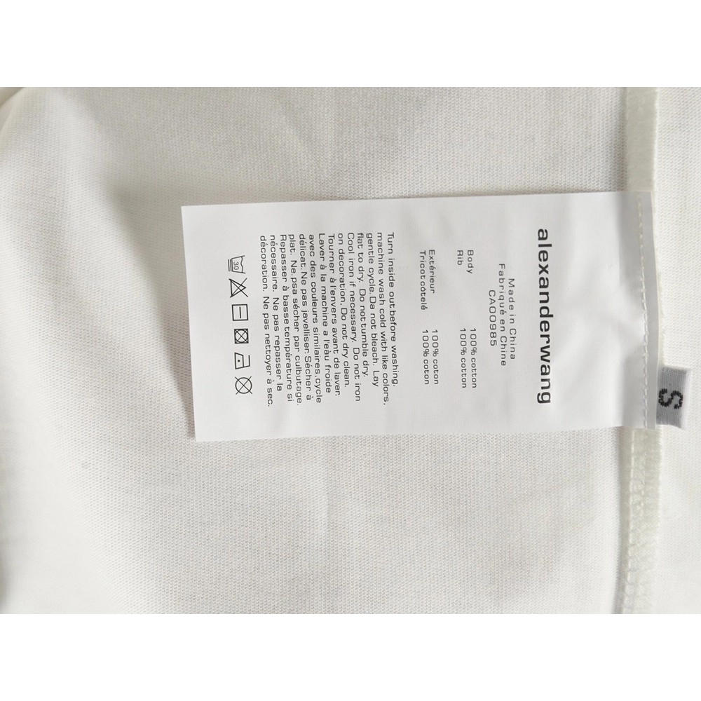 Alexander Wang Painted Lettering Short Sleeve T-Shirt,Alexander Wang